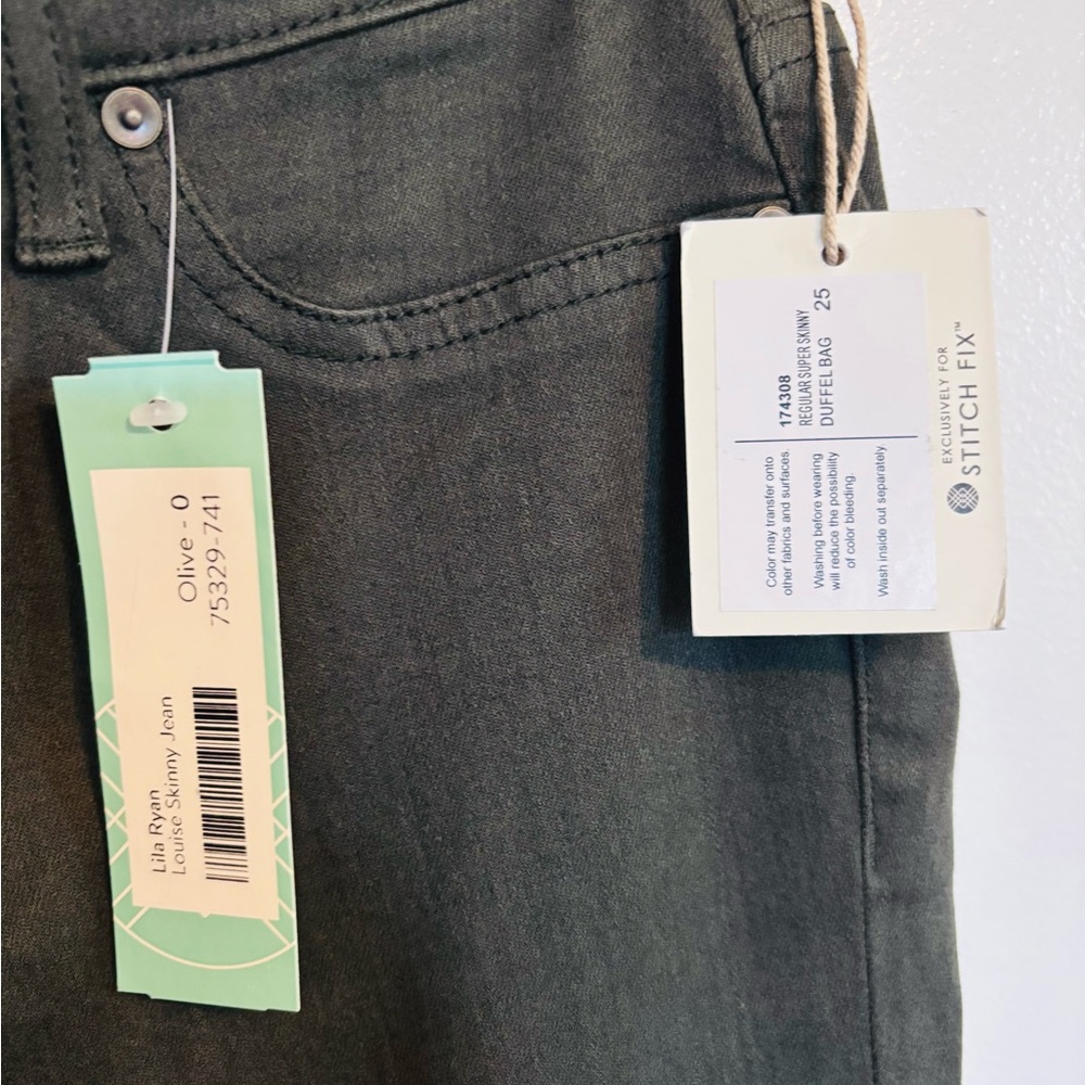 NWT Ilia Ryan Stitch fix Louis skinny jeans size 25 in olive - Picture 3 of 6